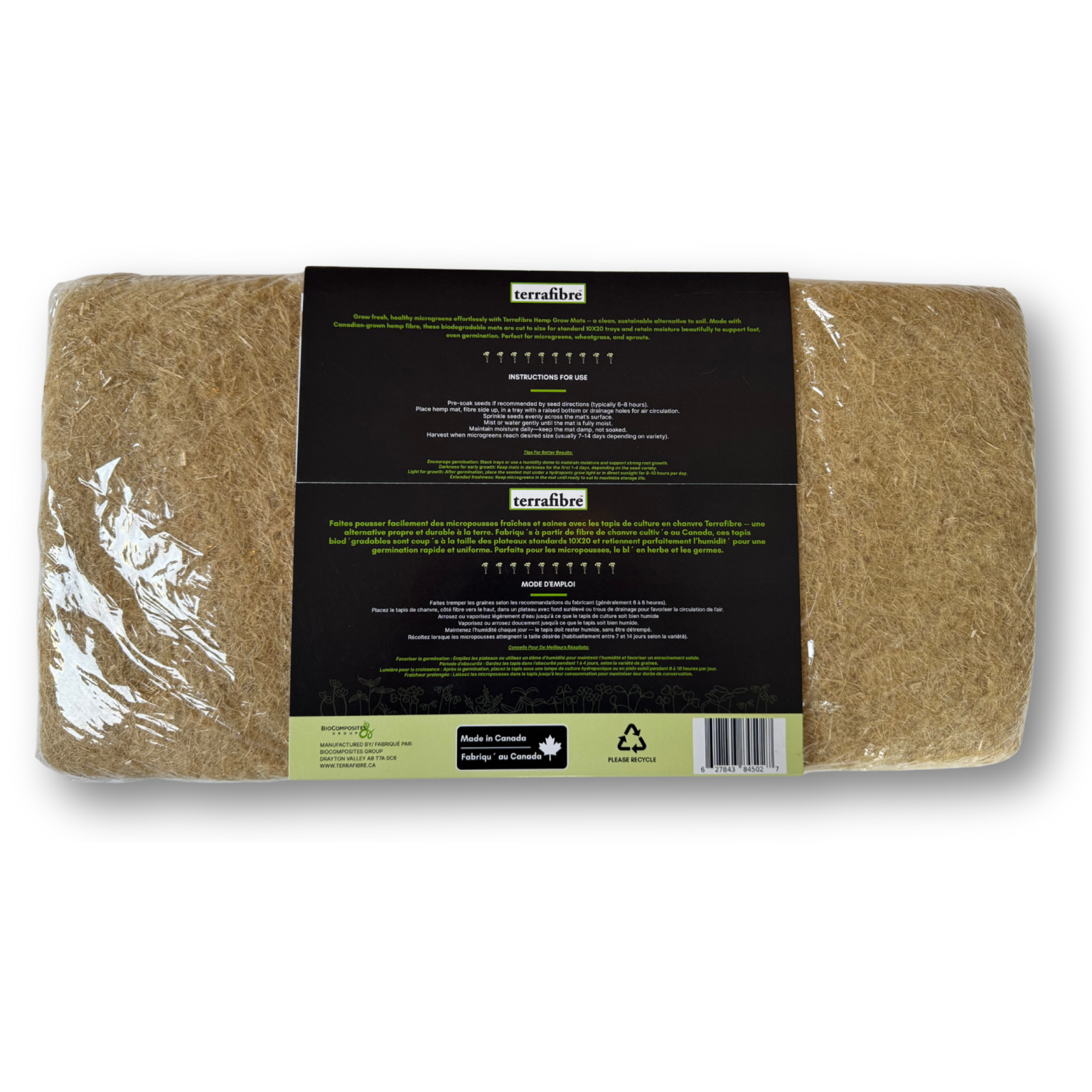 Terrafibre Hemp Grow Mats 10” x 20”